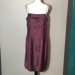 JS Collections Classy, Sexy, Purple Layered Dress